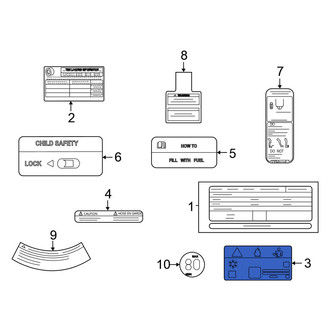 Nissan OE - A/C System Information Label