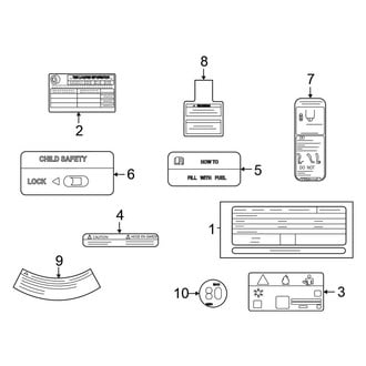 Nissan OE - Information Labels - Labels (Platinum)