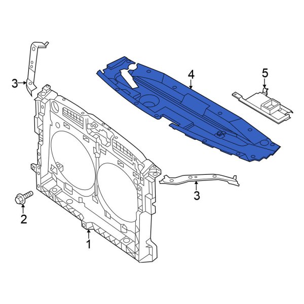 Radiator Support Access Cover