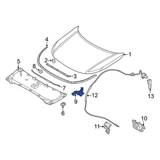 Nissan OE - Front Right Hood Hinge