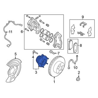 Nissan OE - Front Wheel Bearing and Hub Assembly