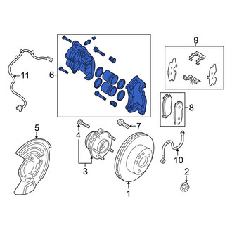 Nissan OE - Front Left Disc Brake Caliper