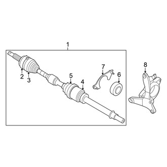 Nissan OE - Front Suspension - Drive Axles