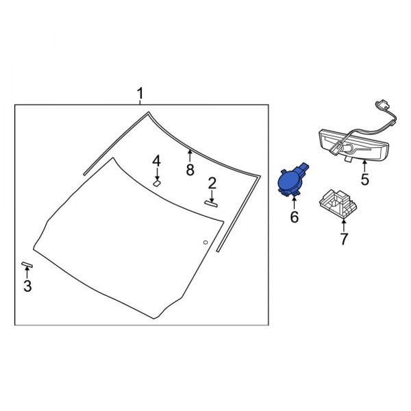 Nissan OE 285352628R Front Rain Sensor