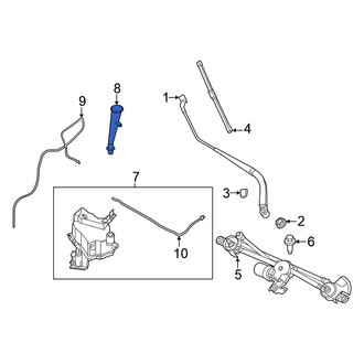Nissan OE - Front Washer Fluid Reservoir Filler Pipe