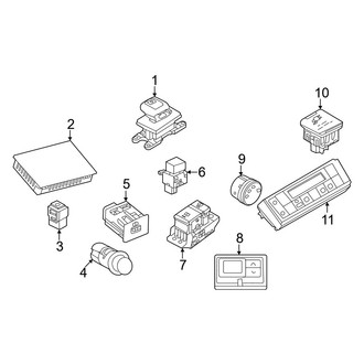Nissan OE - Front Console (Electrical Components), (Platinum / SL)