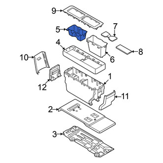Nissan OE - Rear Console Cup Holder