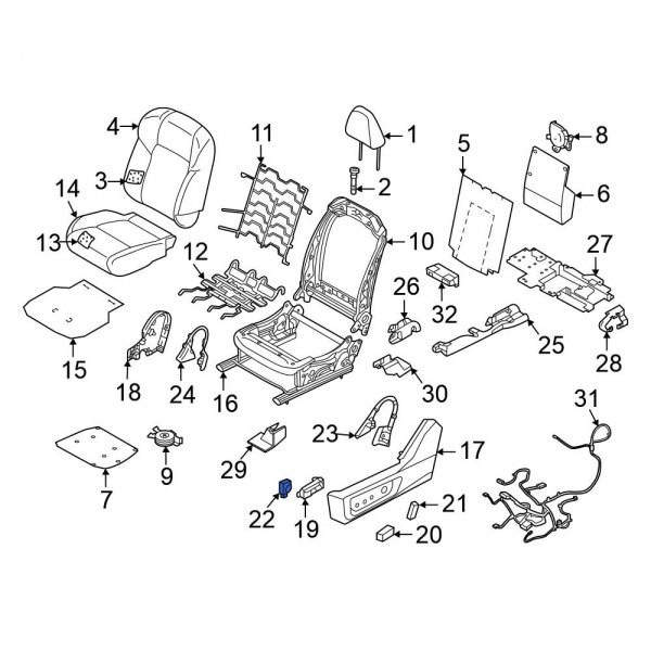 Seat Lumbar Switch