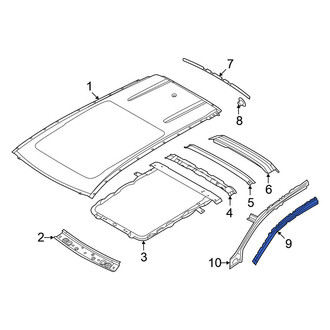 Nissan OE - Left Outer Roof Side Rail