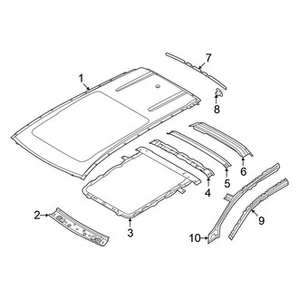 Nissan OE - Roof & Components (With Sunroof), (Platinum / Rock Creek / SL / SV)