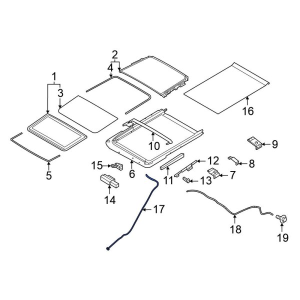 Sunroof Drain Hose
