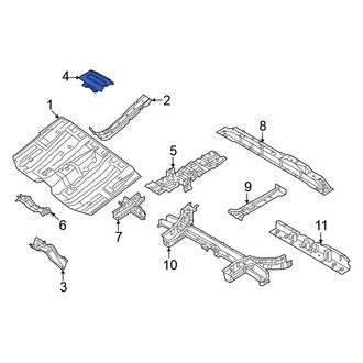 Nissan OE - Front Left Floor Pan Crossmember
