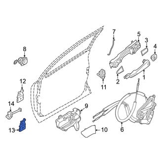 Nissan OE - Front Left Lower Door Hinge