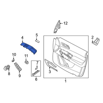 Nissan OE - Front Left Door Switch Trim Panel