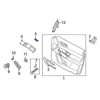 Nissan OE - Front Left Door Interior Trim Panel Cap