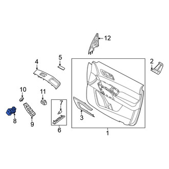Nissan OE - Front Right Door Window Switch