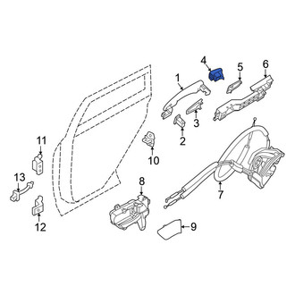 Nissan OE - Front Right Exterior Door Handle Cover