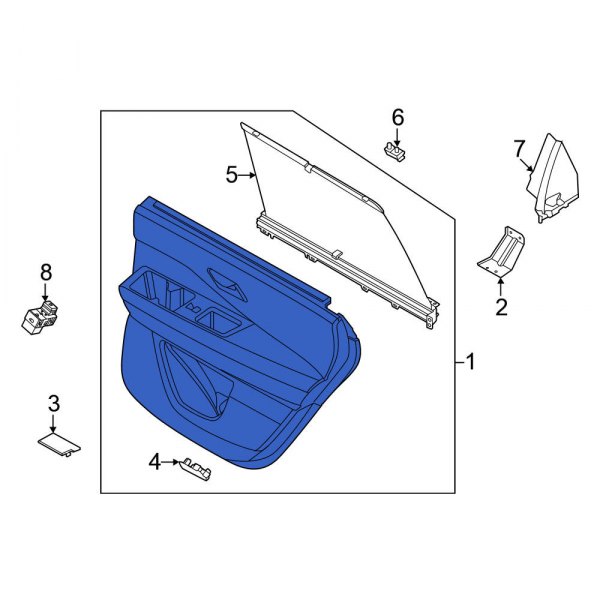 nissan-oe-809a16ta3c-front-left-inner-door-interior-trim-panel