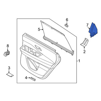 Nissan OE - Rear Right Door Trim Molding