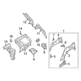 Nissan OE - Quarter Panel - Inner Structure