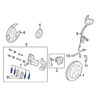 Nissan OE - Rear Disc Brake Pad Set