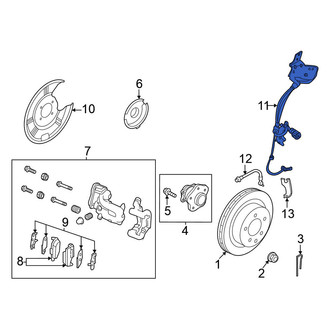 Nissan OE - Rear Right ABS Wheel Speed Sensor