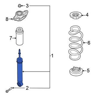 Nissan OE - Rear Suspension Shock Absorber