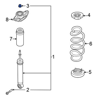 Nissan OE - Suspension Stabilizer Bar Link Nut