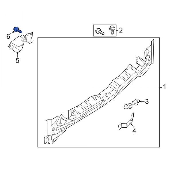 Rear Body Panel Reinforcement Bolt