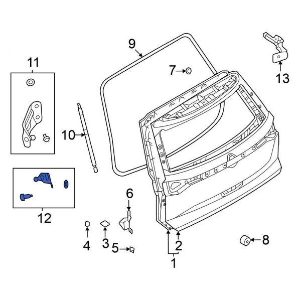 Liftgate Support Strut Holder