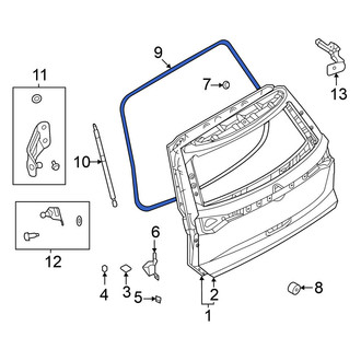 Nissan OE - Rear Hatch Seal