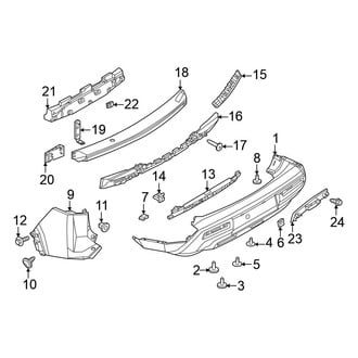 Nissan OE - Rear Bumper - Bumper & Components