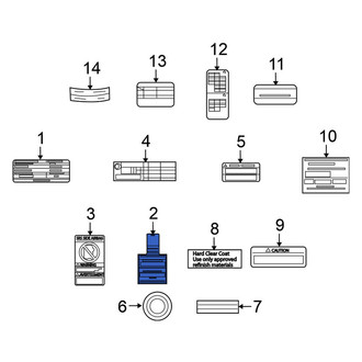 Nissan OE - Air Bag Information Label