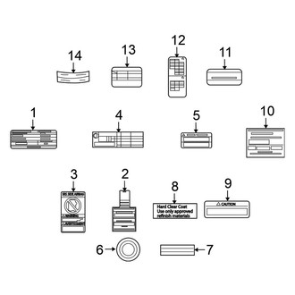 Nissan OE - Information Labels - Labels