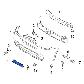 Nissan OE - Front License Plate Bracket