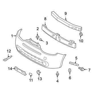 Nissan OE - Front Bumper - Bumper & Components (Base / S / SL)