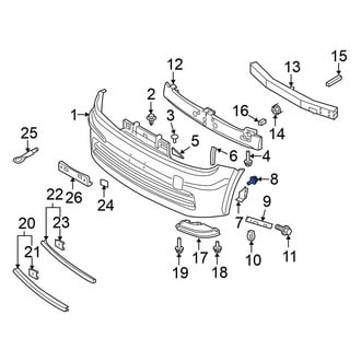 Nissan OE - Radiator Support Air Deflector Clip
