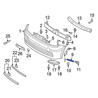 Nissan OE - Front Right Bumper Guide