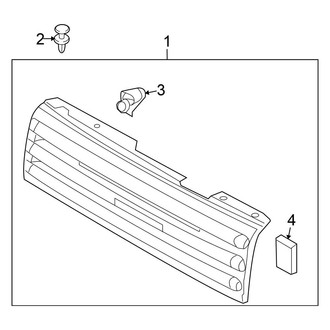 Nissan OE - Grille & Components (Krom)