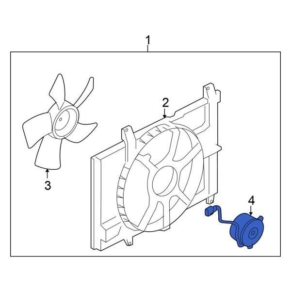 Engine Cooling Fan Motor