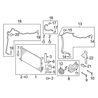 Nissan OE - Air Conditioner & Heater - Condenser, Compressor & Lines