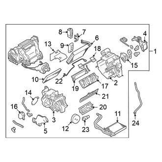Nissan OE - Air Conditioner & Heater - Evaporator & Heater Components