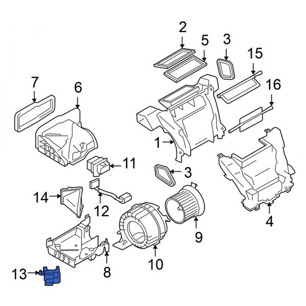 HVAC Air Inlet Door Actuator