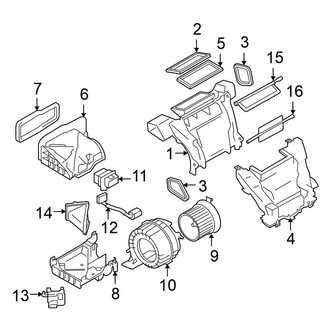 Nissan OE - Air Conditioner & Heater - Blower Motor & Fan