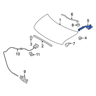 Nissan OE - Front Left Hood Hinge