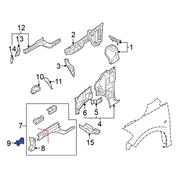 Frame Rail End