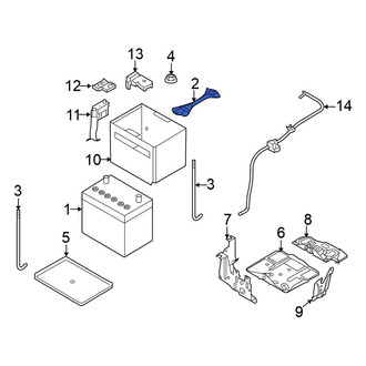 Nissan OE - Battery Hold Down