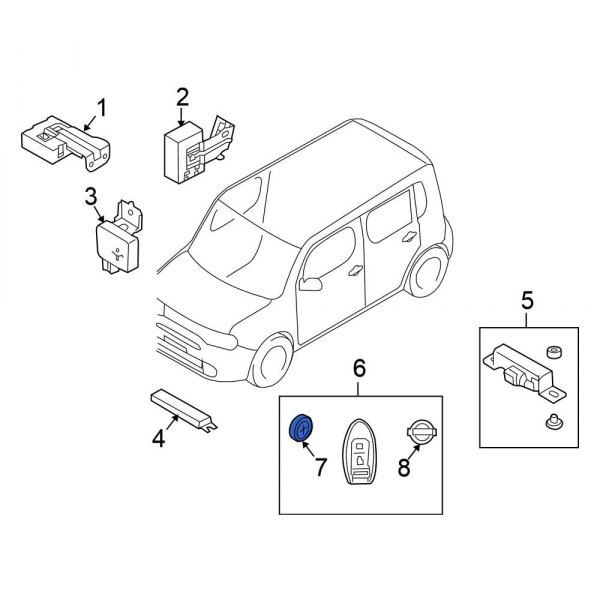 Keyless Entry Transmitter Battery