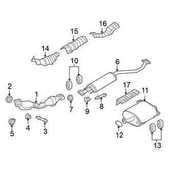 Nissan OE - Exhaust System - Exhaust Components