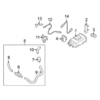 Nissan OE - Emission System - Emission Components